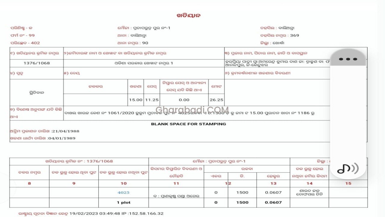 Balianta Plot Pata